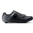 Northwave, CORE PLUS 2 WIDE, Road Shoes, Black/Silver, 39, Pair